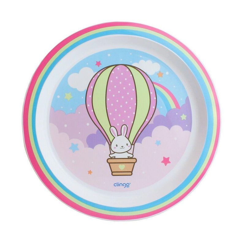 Prato Infantil Clingo Balão Livre De Bpa, Resistente E Seguro +6 Meses