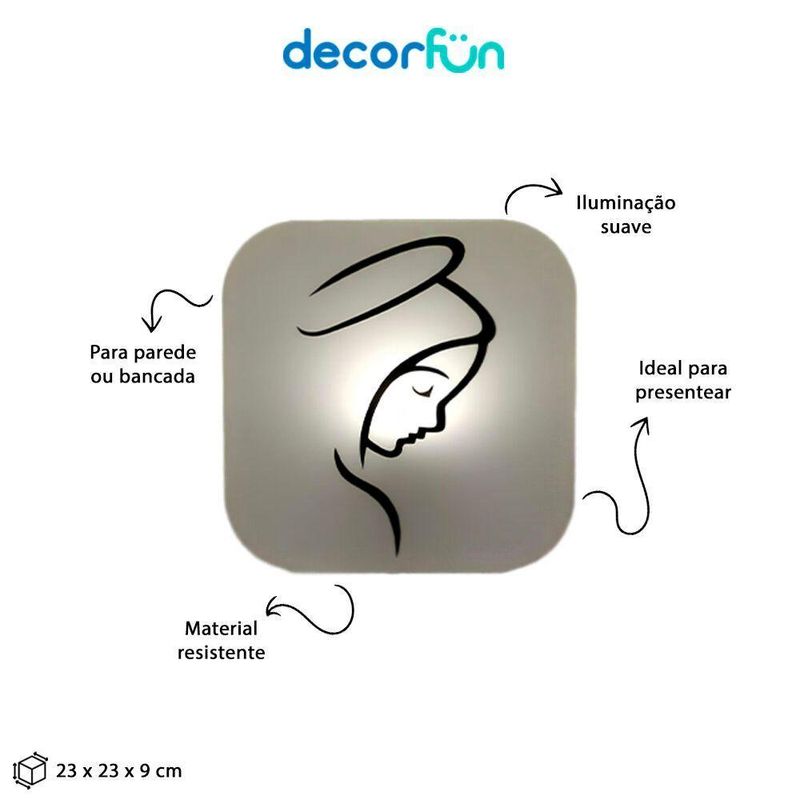 Luminária Box Traço De Nossa Senhora