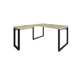 Mesa Em L Diretor 150x160x75cm Yon - Ciliegio-estpreta Ciliegio-estpreta