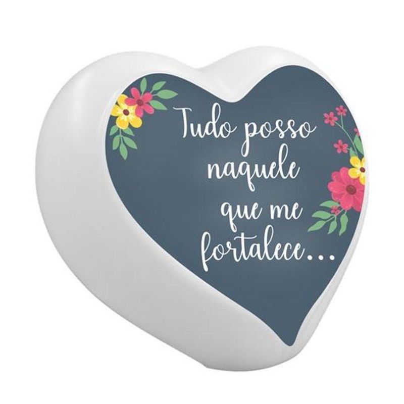 Luminária Coração Tudo Posso Usb