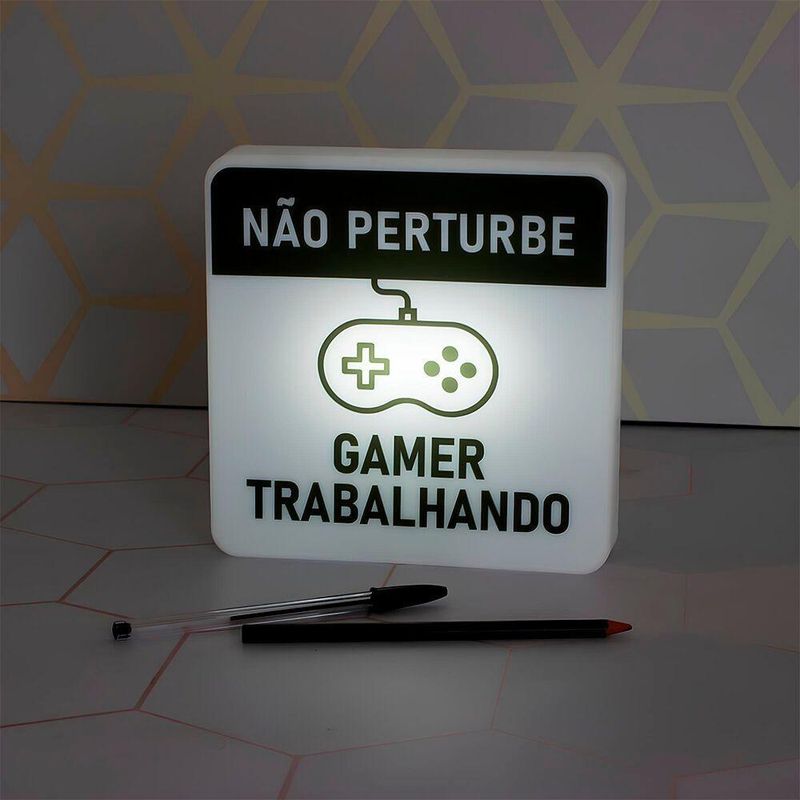 Luminária Slim Box Gamer Trabalhando Luz Indireta Presente Usb