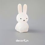 Luminária 3d Coelho 45cm Criativa Decoração Bivolt Branca - Miffy