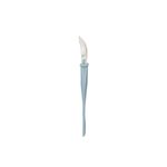Colher Ponta Dupla Colors Marinho Silicone Resistente Para Bebês