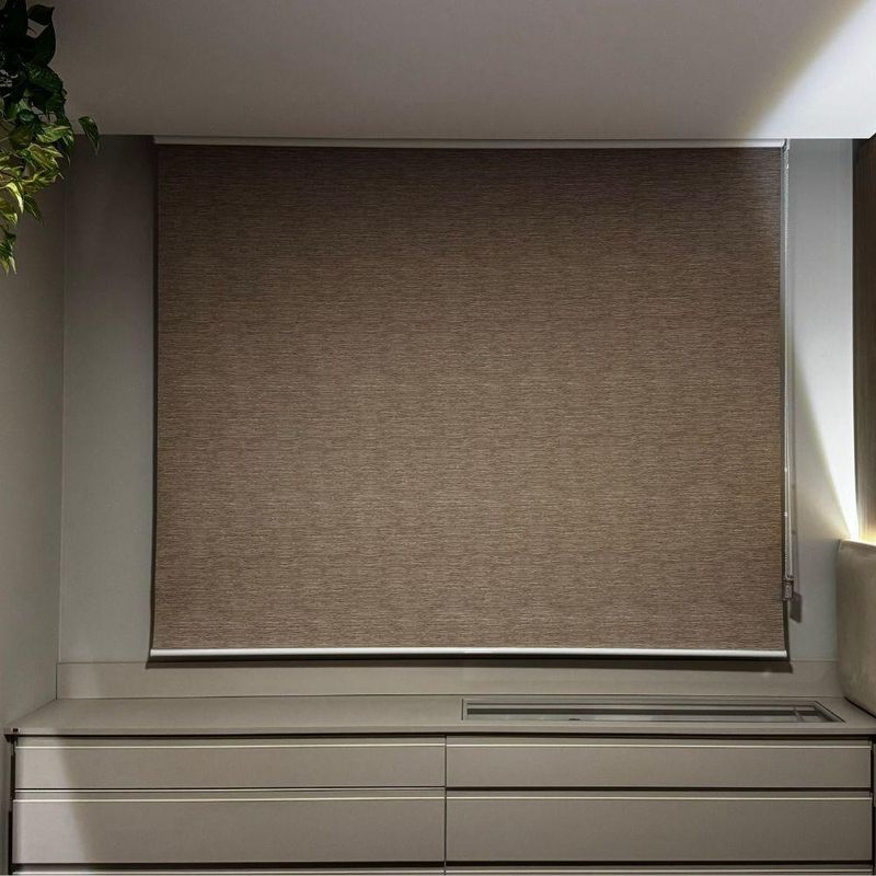 Persiana Rolo Blackout Marrom Napolis - 1,93m X 2,79m Marrom