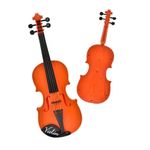 Mini Violino Infantil Acustico Com 4 Cordas E Arco Brinquedo