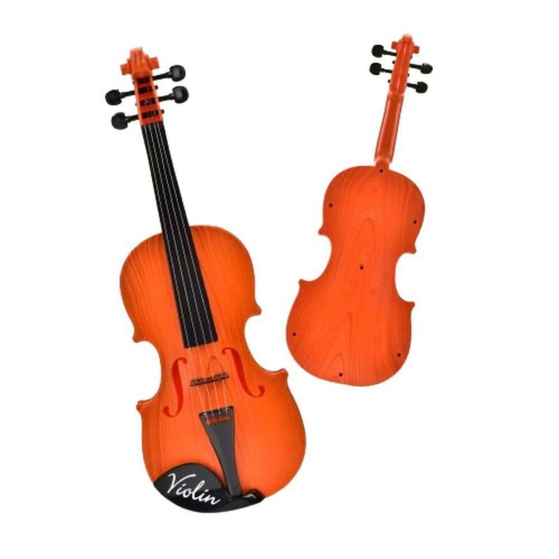 Mini Violino Infantil Acustico Com 4 Cordas E Arco Brinquedo