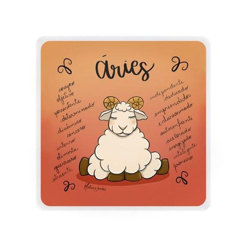 Mini Luminária Box Signos áries Usb