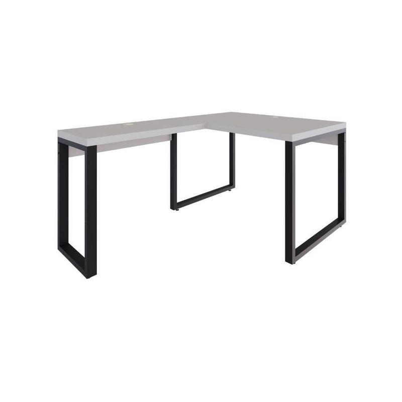 Mesa Em L Operacional 120x160x75cm Yon - Off White-estpreta Off White-estpreta