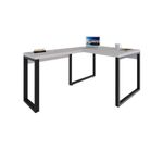 Mesa Em L Operacional 120x160x75cm Yon - Off White-estpreta Off White-estpreta