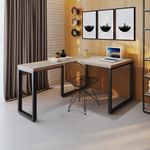 Mesa Em L Operacional 120x160x75cm Yon - Off White-estpreta Off White-estpreta