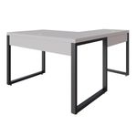 Mesa Em L Operacional 120x160x75cm Yon - Off White-estpreta Off White-estpreta