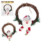 Guirlanda Natalina 25cm Decoração Zein Com Boneco Sortido