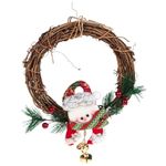 Guirlanda Natalina 25cm Decoração Zein Com Boneco Sortido