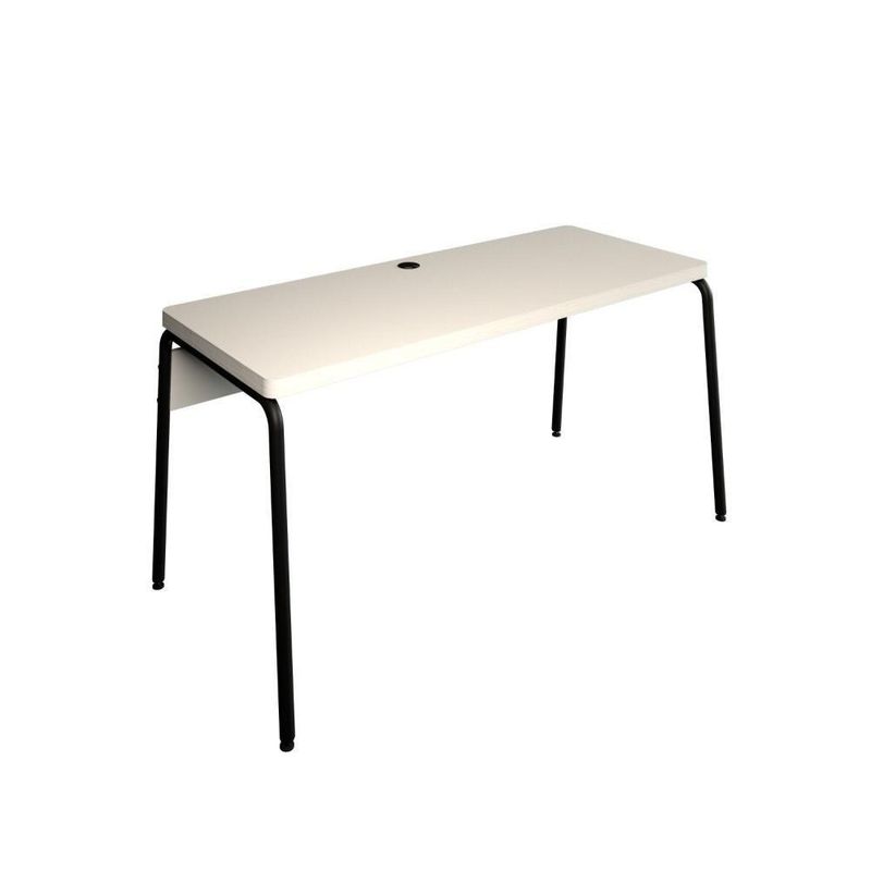 Mesa Orgânica Diretor Cantos Arredondados Round 150cm Estpreta