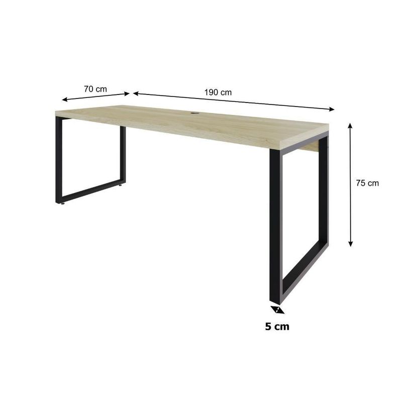 Mesa Presidente 190x70x75cm Yon - Ciliegio-estpreta Ciliegio-estpreta