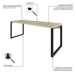 Mesa Presidente 190x70x75cm Yon - Ciliegio-estpreta Ciliegio-estpreta