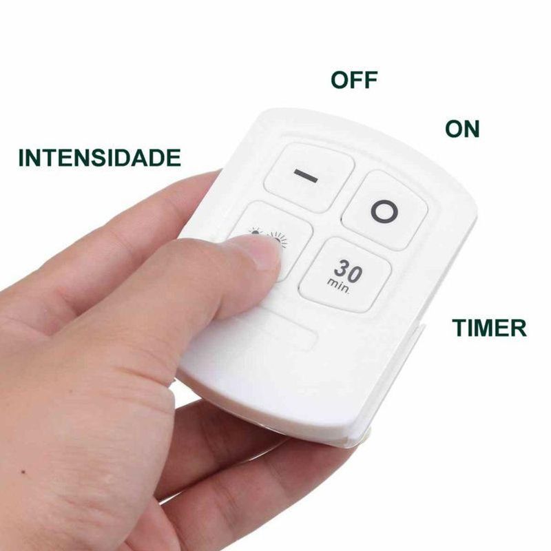 Luminaria Lampada Led Fotocelula Comcontrole Remoto 3 Unid