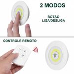 Luminaria Lampada Led Fotocelula Comcontrole Remoto 3 Unid