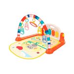Tapete De Atividades Musical Infantil Com Piano E Luz Piano Com Luzes E Melodias Divertidas Laranja