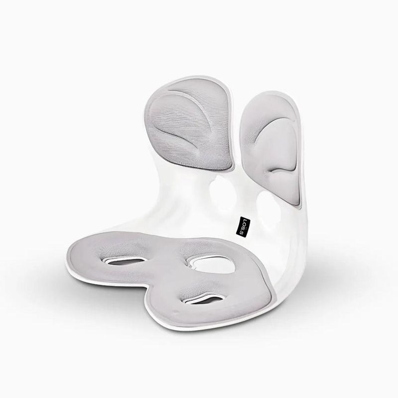 Almofada De Apoio Lombar Cadeira Correção De Coluna - Onforto E Postura Em Qualquer Lugar G - Cinza