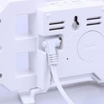 Relógio Digital 3d Led Para Parede E Mesa Com Alarme, Snooze E Formato 12-24 Horas