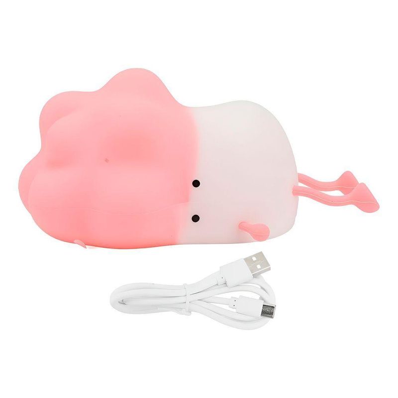 Luminária Led Infantil Recarregável Touch Em Silicone 3 Níveis Brilho