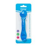 Colher Em Silicone Premium Leão Azul Seguro Para As Gengivas Do Bebê