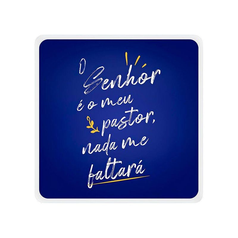 Luminária Box Slim O Senhor é Meu Pastor Usb