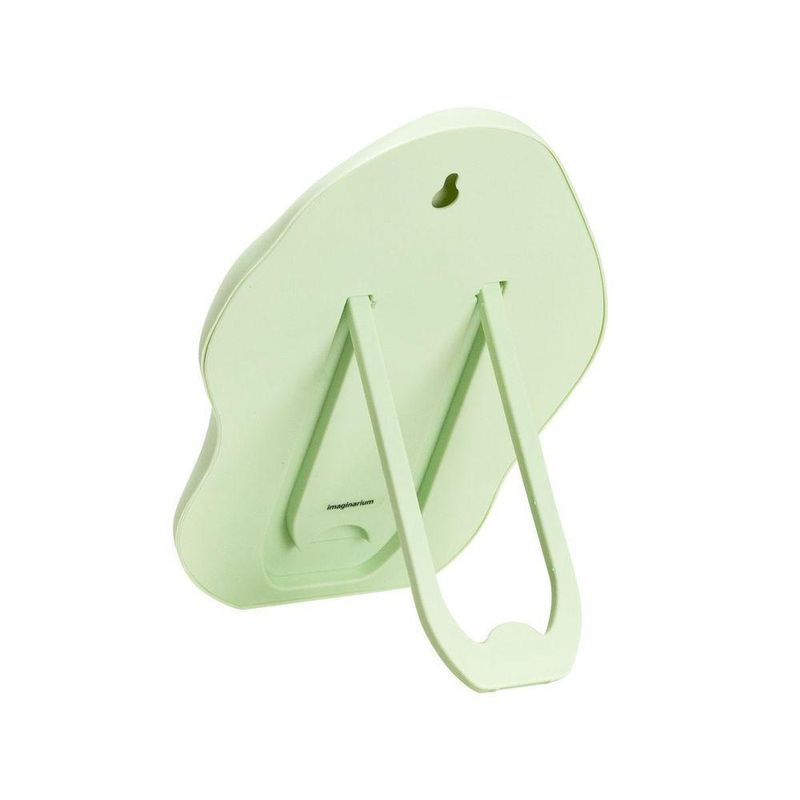 Espelho de Mesa PI7686 Retangular 17X25X2CM Moldura Plástica para Skincare Verde