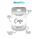 Luminária Banco Barril De Café Coffee Time