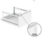 Arquivo De Aço 4 Gavetas Pandin Para Pasta Suspensa Com Chave Escritório Branco