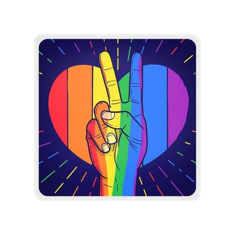 Luminária Box Slim Paz E Amor Usb