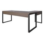 Mesa Em L Presidente 190x160x75cm Yon - Nogueira-estpreta Nogueira-estpreta