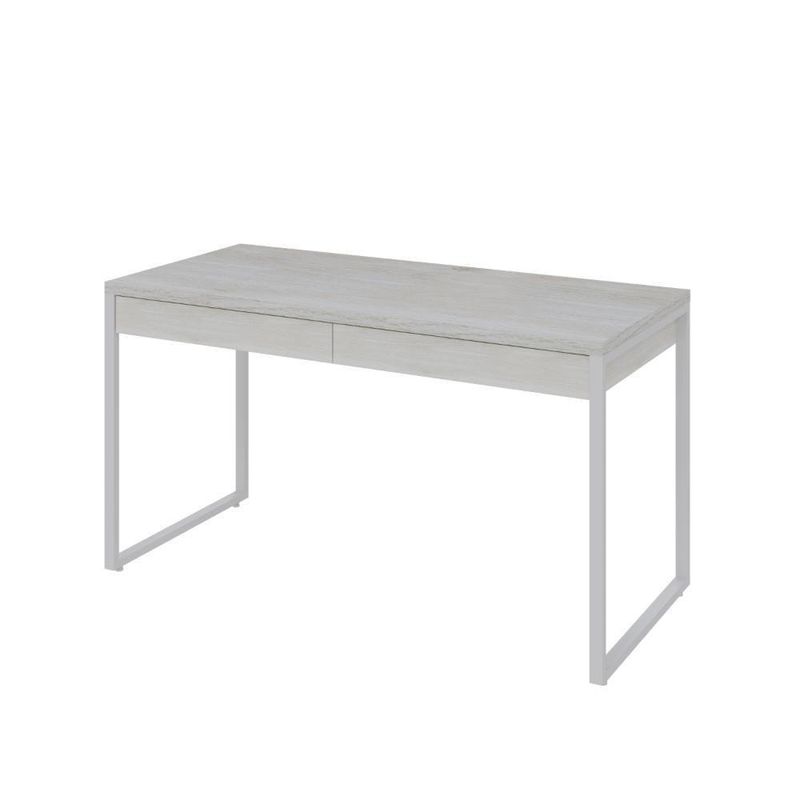 Mesa Office 135x60x75cm C-02 Gavetas Kuadra Snow - Estbranca