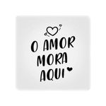 Luminária Box Slim O Amor Mora Aqui Usb