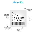 Luminária Slim Box Boleto Luz Indireta Presente Usb