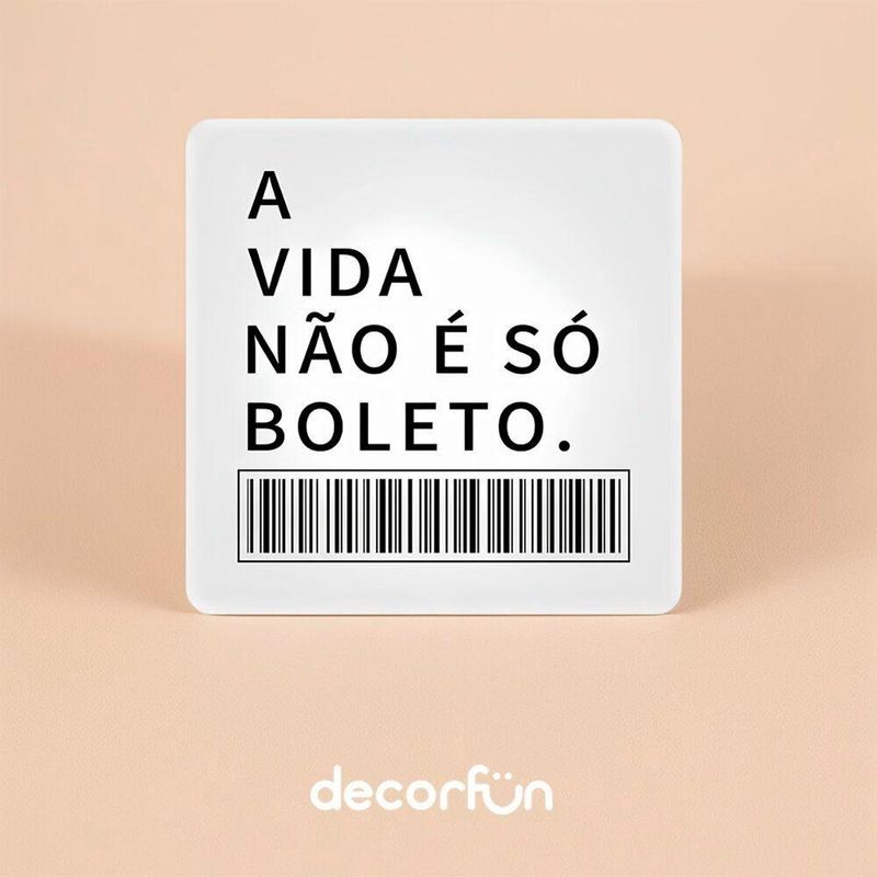 Luminária Slim Box Boleto Luz Indireta Presente Usb