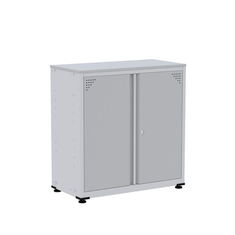Armário De Aço Alto Para Escritório Linha Aço 842x800x400 - Ap406 Cinza