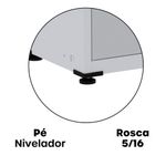 Armário De Aço Alto Para Escritório Linha Aço 842x800x400 - Ap406 Cinza