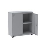 Armário De Aço Alto Para Escritório Linha Aço 842x800x400 - Ap406 Cinza