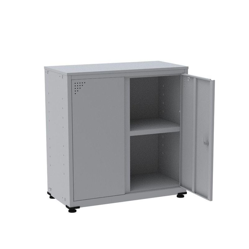Armário De Aço Alto Para Escritório Linha Aço 842x800x400 - Ap406 Cinza