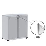 Armário De Aço Alto Para Escritório Linha Aço 842x800x400 - Ap406 Cinza