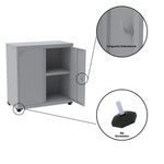 Armário De Aço Alto Para Escritório Linha Aço 842x800x400 - Ap406 Cinza