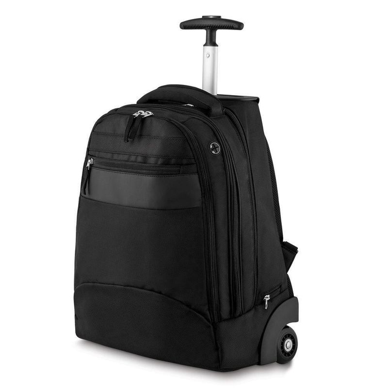 Mochila Executiva Com Rodinhas E Com Alça All Black