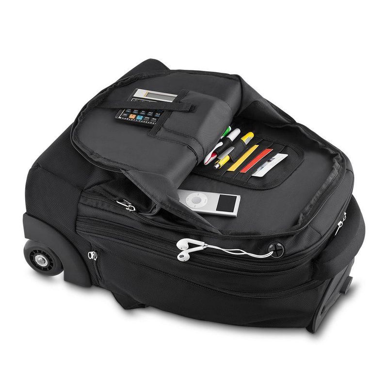 Mochila Executiva Com Rodinhas E Com Alça All Black
