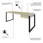 Mesa Presidente C-01 Gav 190x70x75cm Yon - Ciliegio-estpreta Ciliegio-estpreta