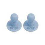 Talheres Flex De Silicone Azul – Seguros Para Bebês Com Escudo Limitador