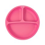 Prato Silicone Com Divisória Colors Rosa - Clingo
