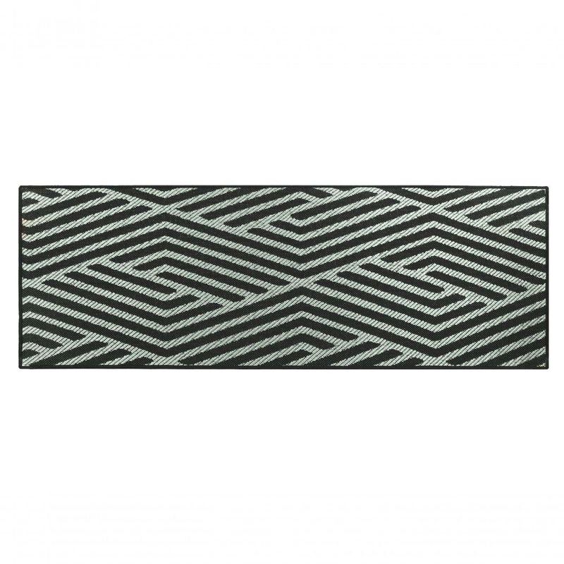 Tapete Passadeira Ps 39 Retangular 0,66M Sisal Polipropileno Cinza para Sala