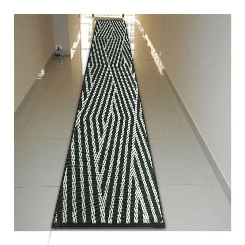 Tapete Passadeira Ps 39 Retangular 0,66M Sisal Polipropileno Cinza para Sala